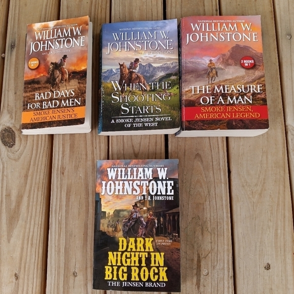 Lot of 4 Smoke Jensen's Western Books by William W. Johnstone The Jensen Brand - Picture 1 of 1